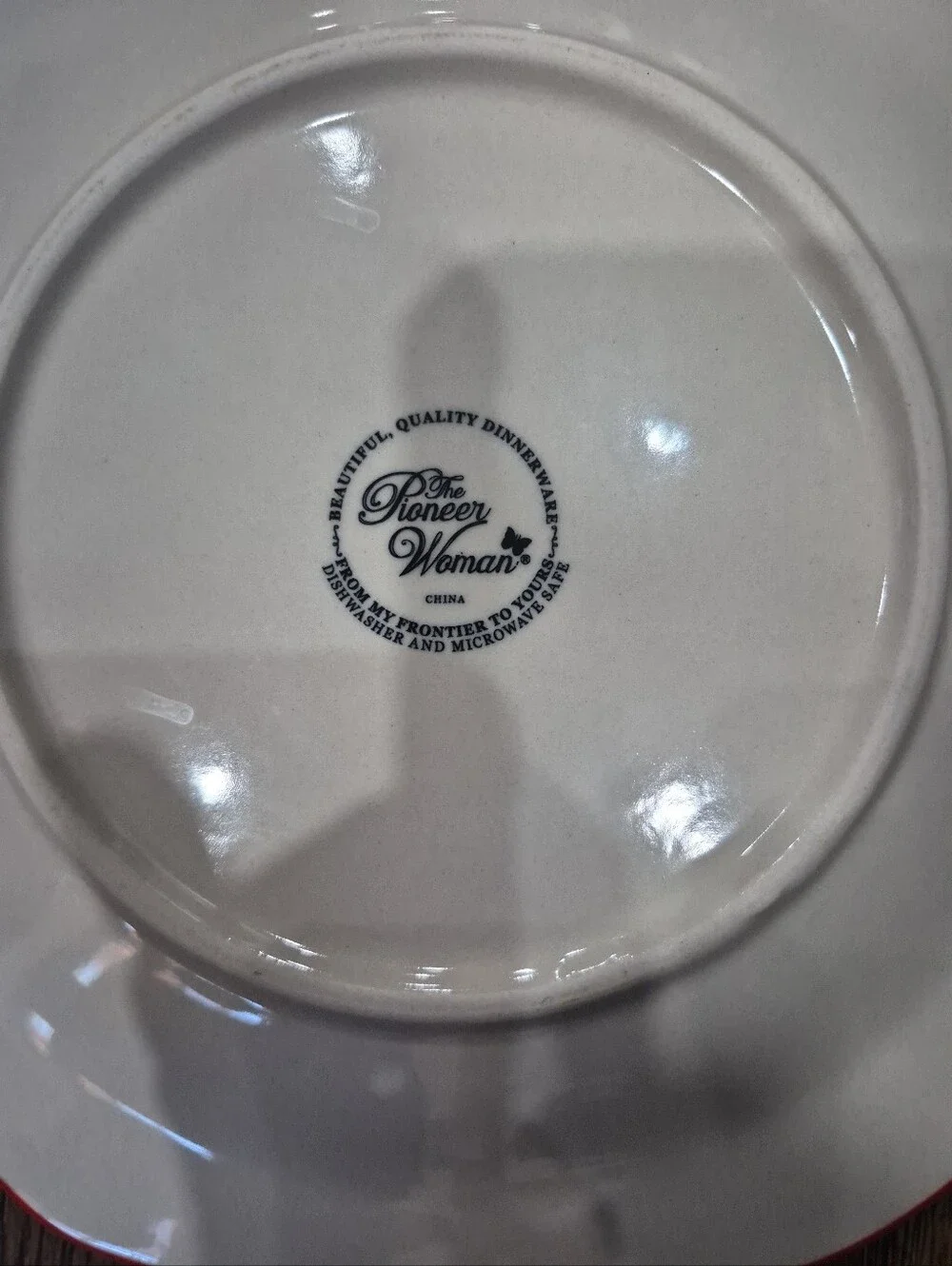 The Pioneer Woman Stoneware Discontinued Happiness Dinner Plates 10.5